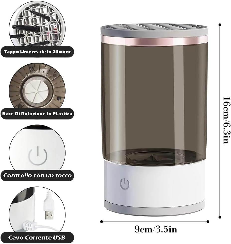 Automatischer USB-Make-up-Pinselreiniger, elektrischer Make-up-Pinselreiniger und manueller/automatischer USB-Make-up-Pinseltrockner