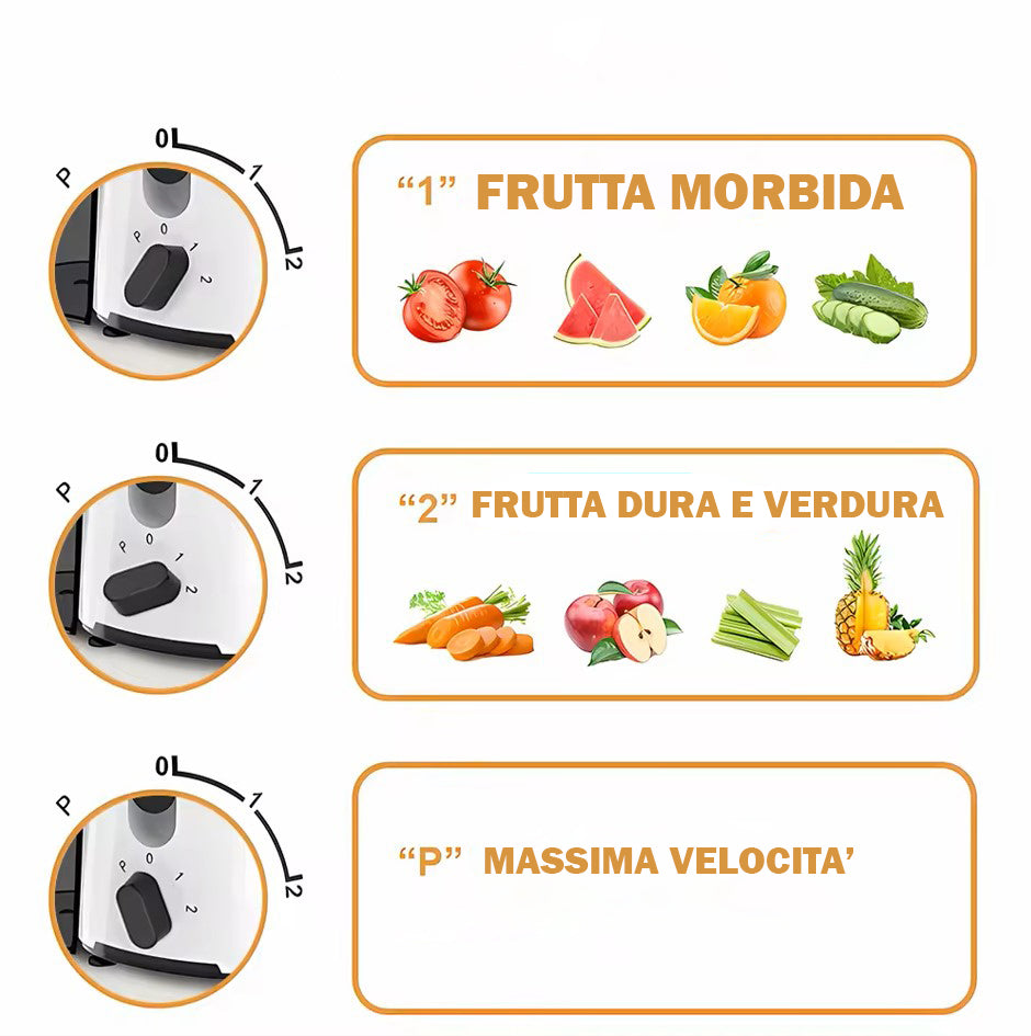 Storcător de fructe și legume, storcător profesional de fructe și legume, ușor de curățat, 3 viteze