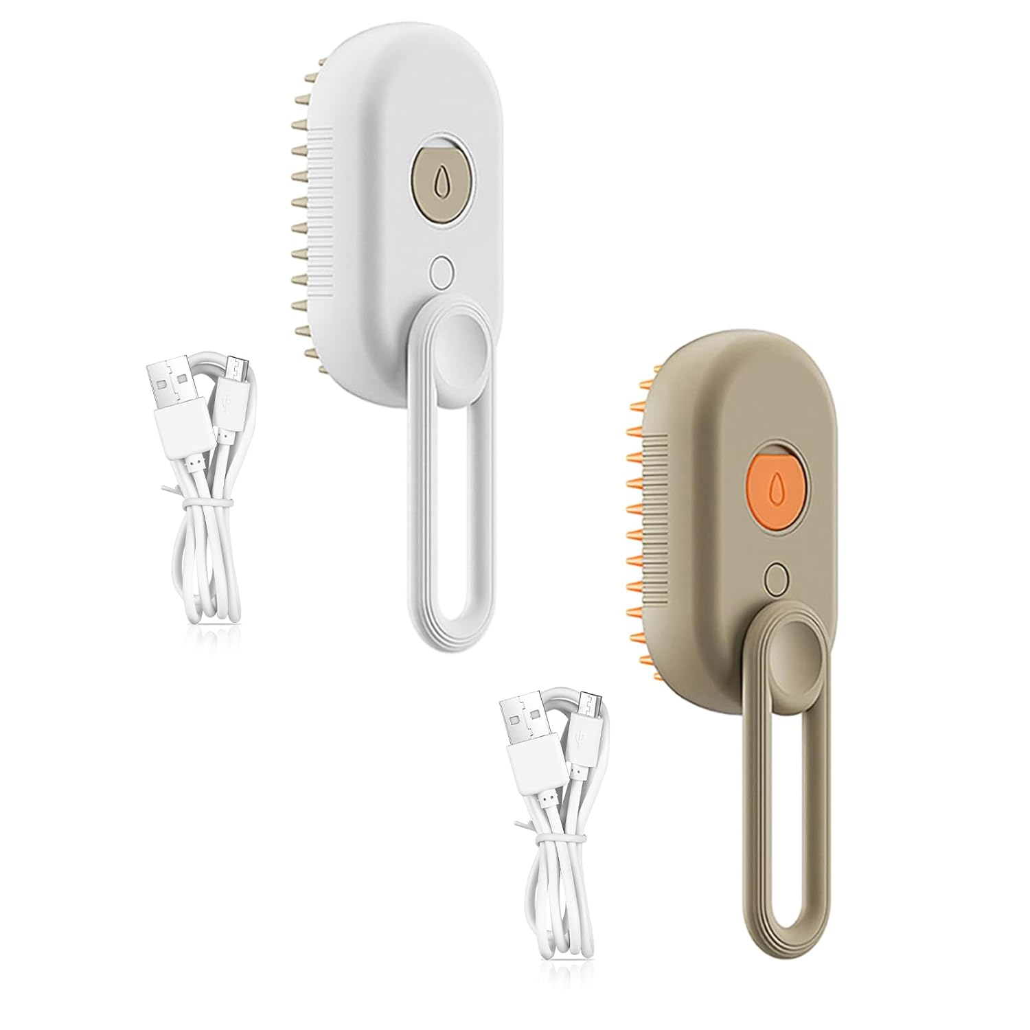 (2 buc) Perie cu abur pentru pisici, Perie cu abur pentru animale de companie, Perie cu abur pentru câini, Îngrijire pentru pisici, Câini, Pieptene pentru îndepărtarea părului de animale