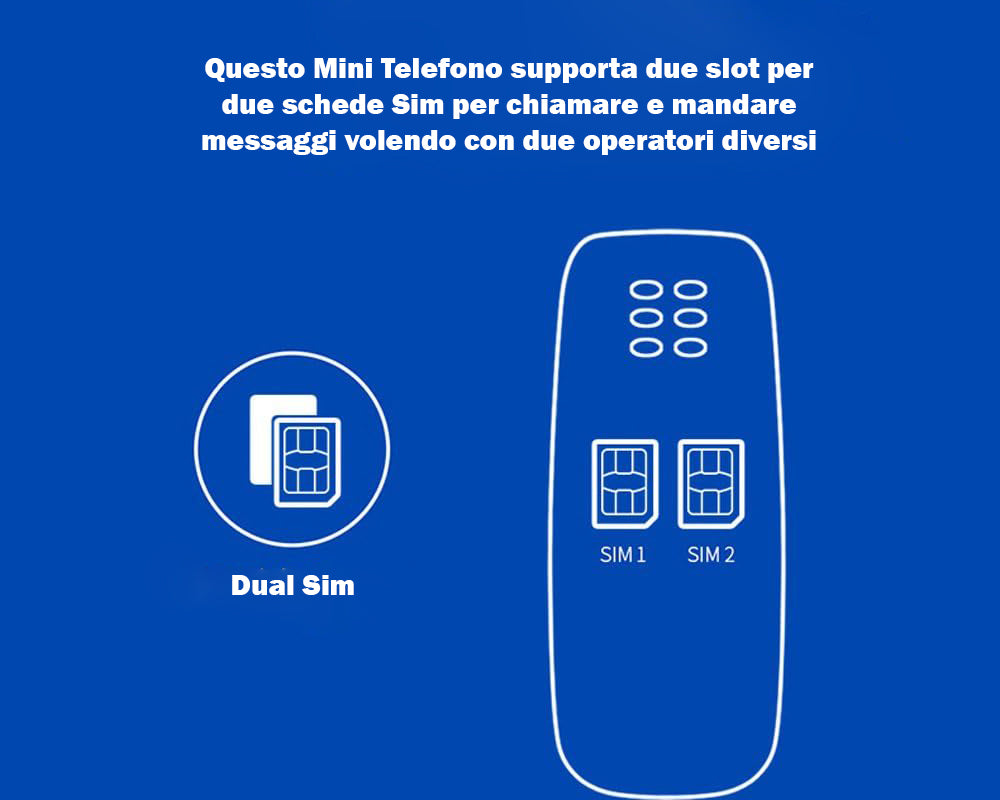 Telefon mobil mini, Bluetooth, Dual SIM, GSM, Mp3