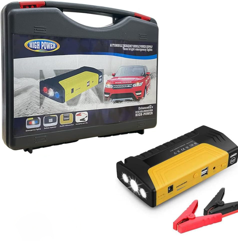 Starter de urgență pentru vehicule profesional (reîncărcabil), baterie de urgență, starter portabil pentru mașini