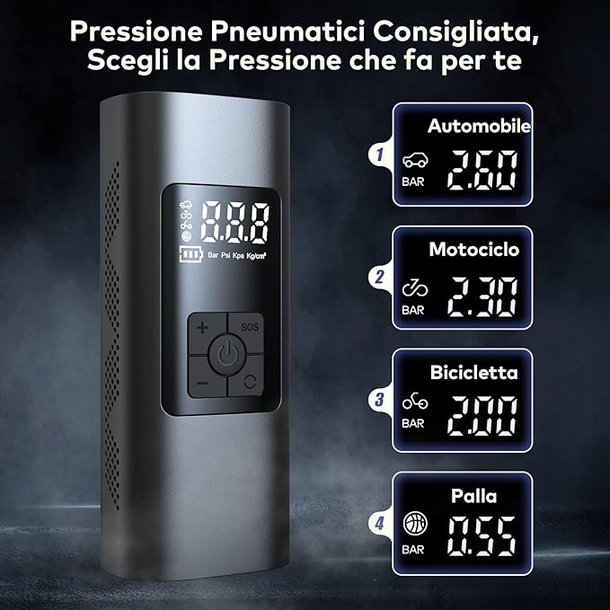 Inflator electric portabil Pro (reîncărcabil)