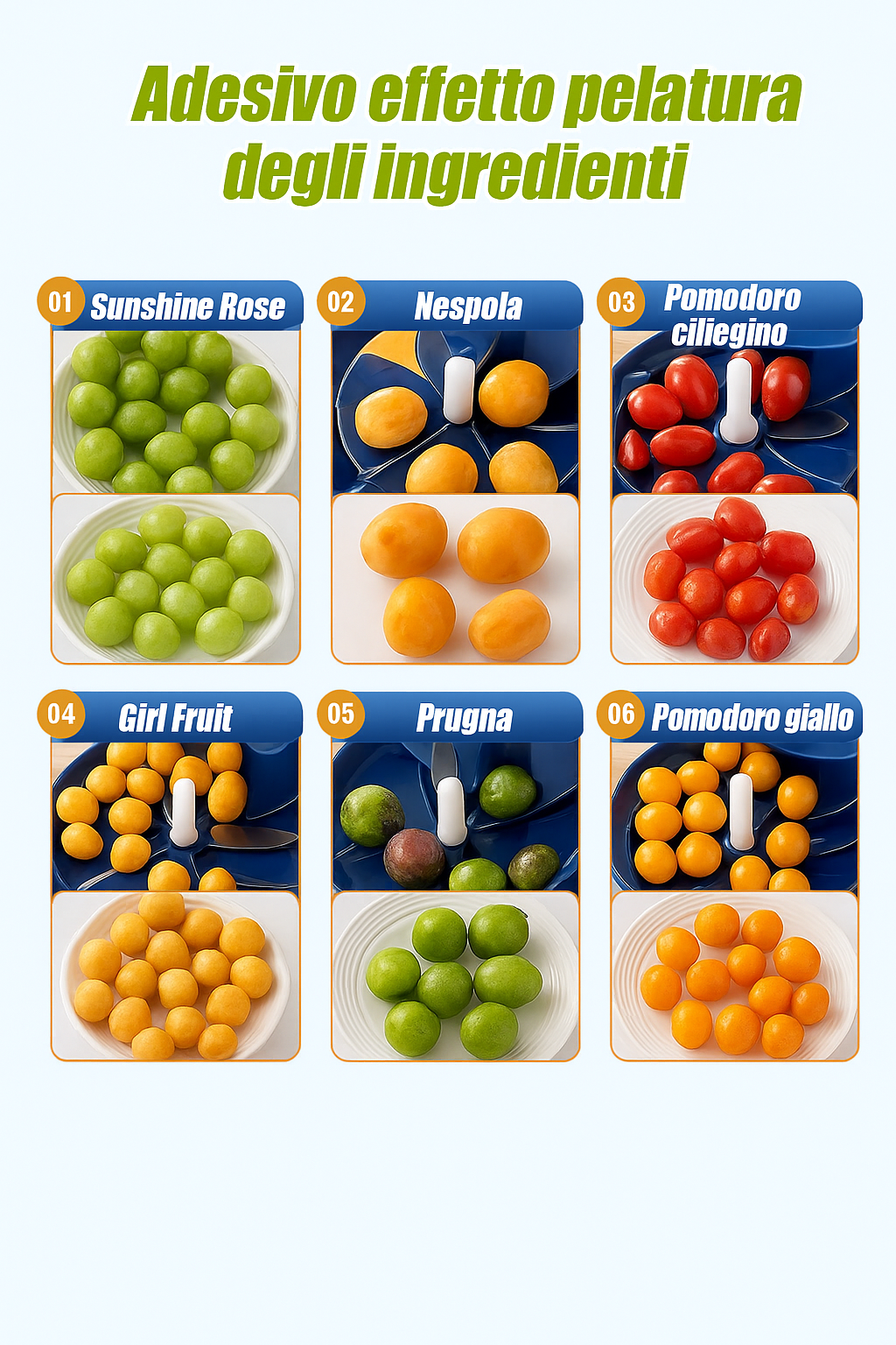 Sbuccia Frutta Magico Veloce Elettrico