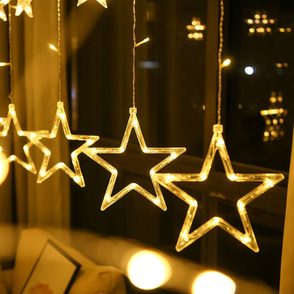 Stele cu lumini de Crăciun, Cascadă de lumini de Crăciun,