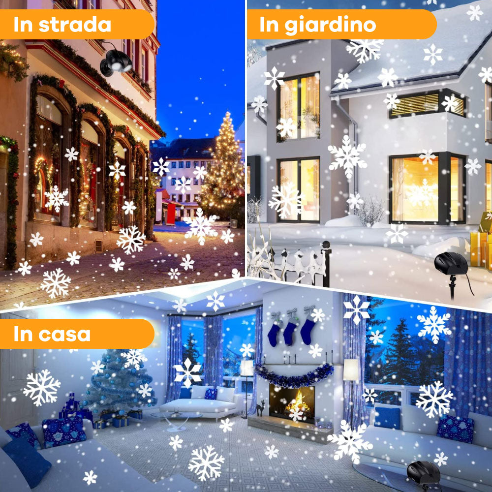 Proiector de Crăciun, proiector de lumini de Crăciun pentru exterior, decorațiuni LED de Crăciun