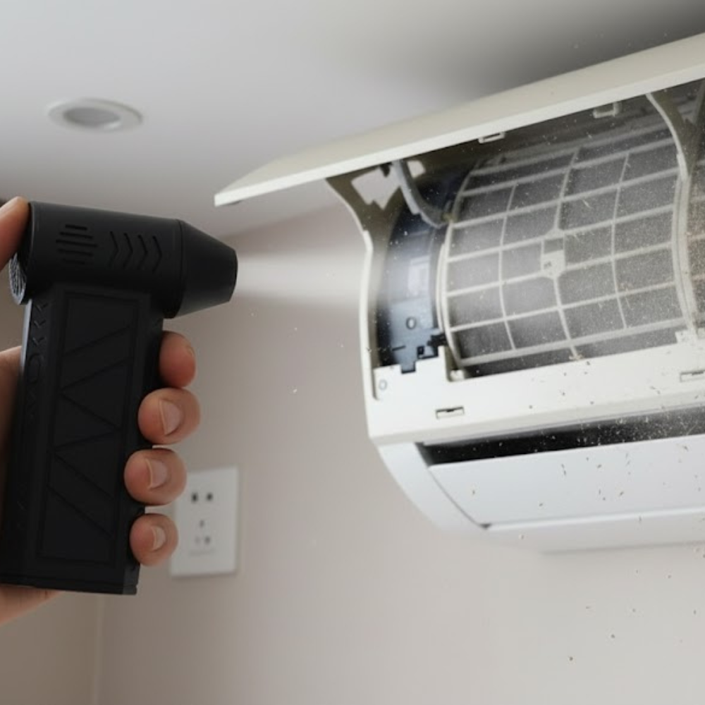 🚀 Mini Soffiatore Portatile ad Alta Potenza – Air Duster Ricaricabile per Pulizia Professionale di Tastiere, PC ed Elettronica