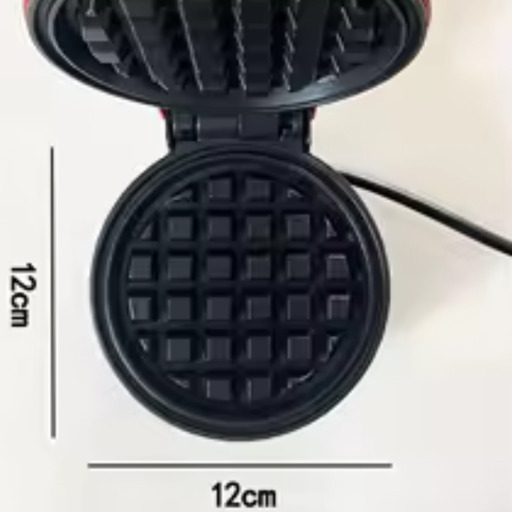 🧇 Mini Piastra per Waffle – Colazione Perfetta in Pochi Minuti! 🍓