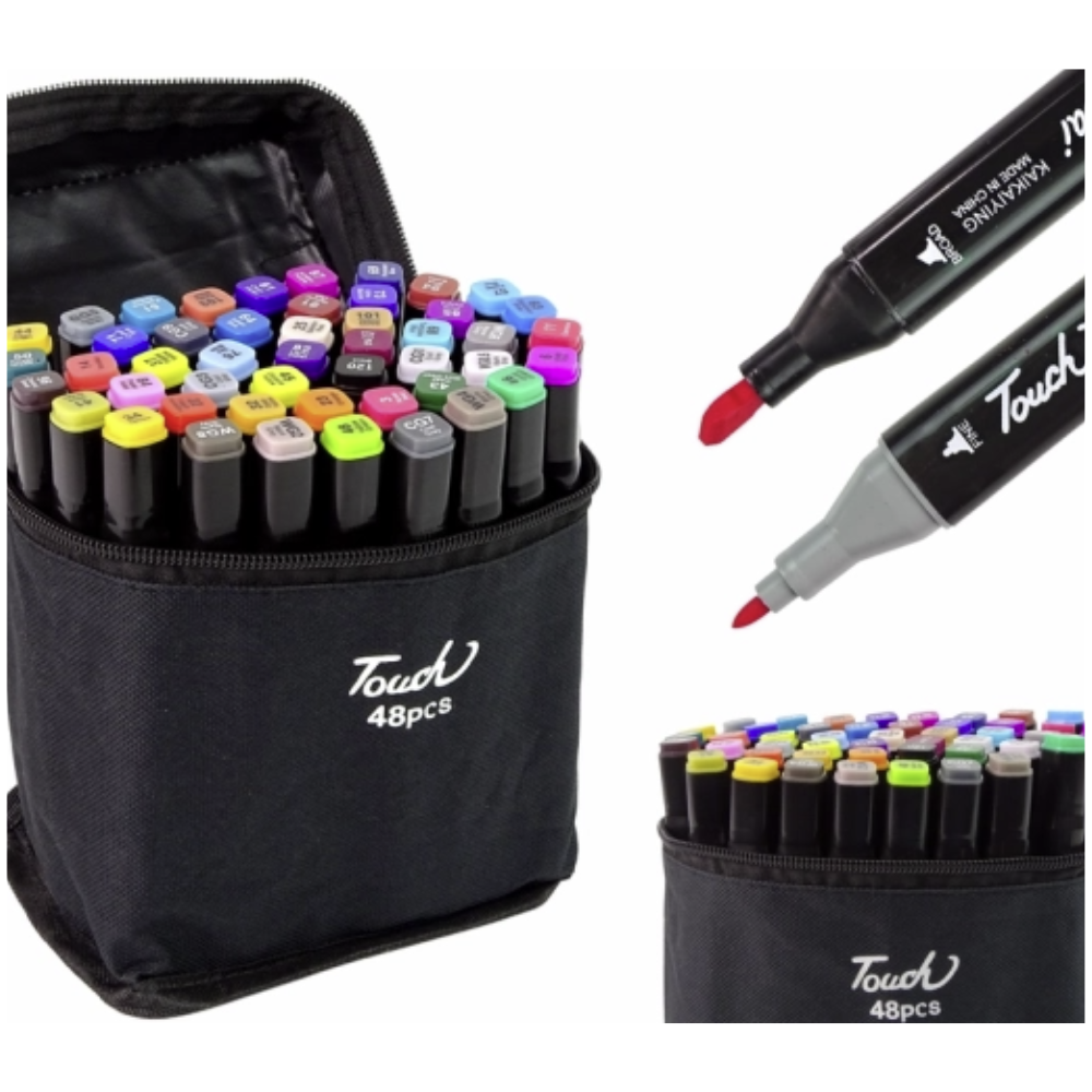 120 Pennarelli A Doppia Punta – Set Professionale Con Punta Spessa E Sottile, Inchiostro A Base Acqua, Atossico, Ideale Per Disegno E Lettering - 2