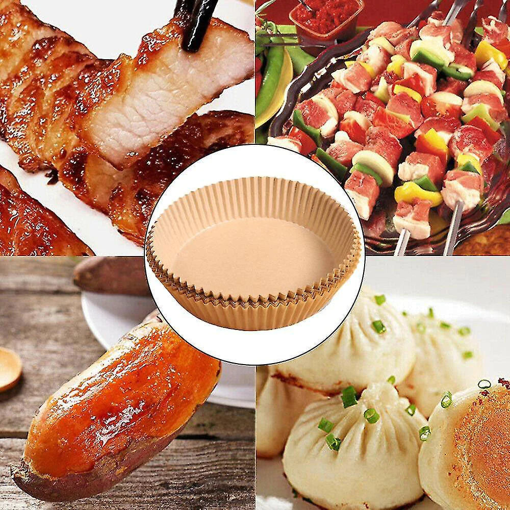 Hârtie de copt pentru friteuza cu aer, 100 bucăți, pentru friteuza cu aer și cuptor