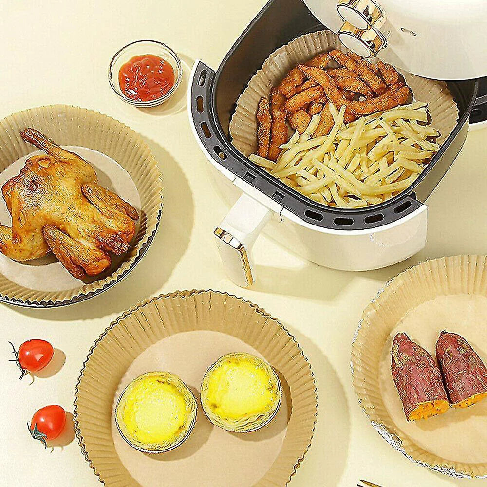 Hârtie de copt pentru friteuza cu aer, 100 bucăți, pentru friteuza cu aer și cuptor