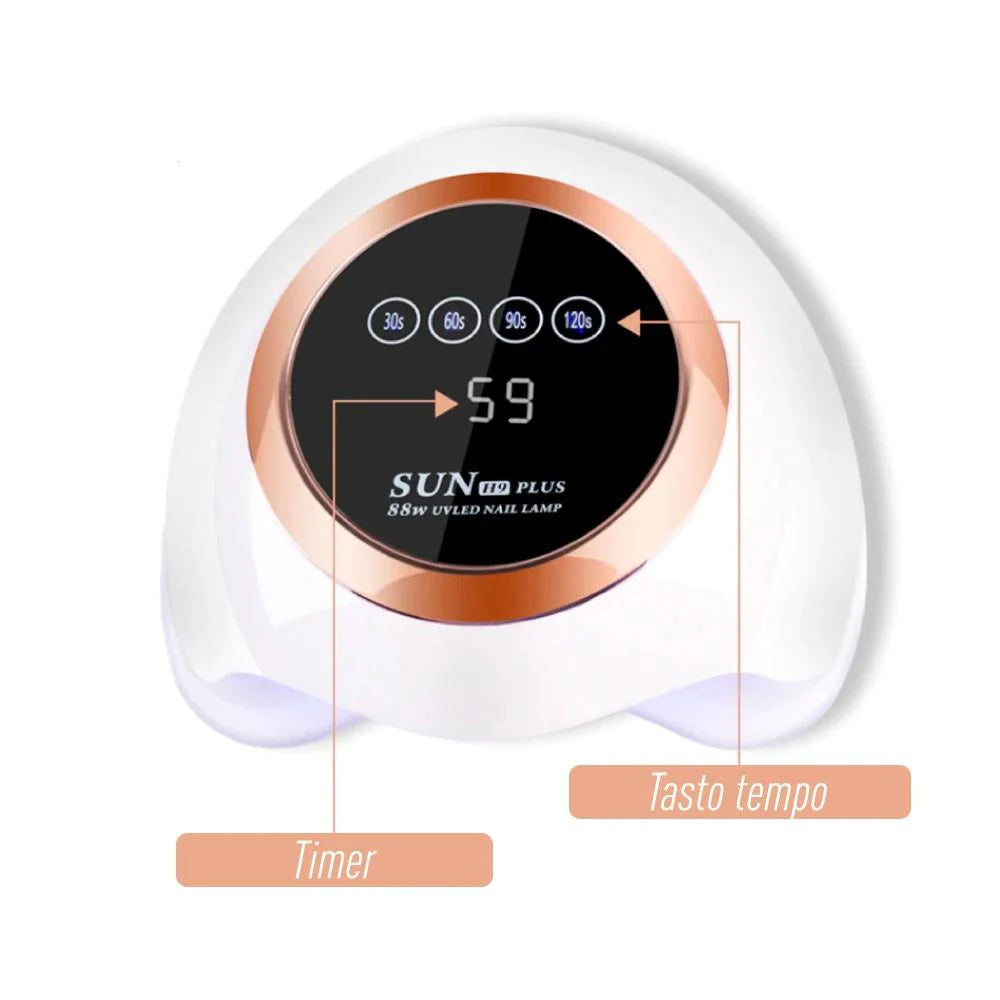 Cuptor cu unghii cu lumina LED