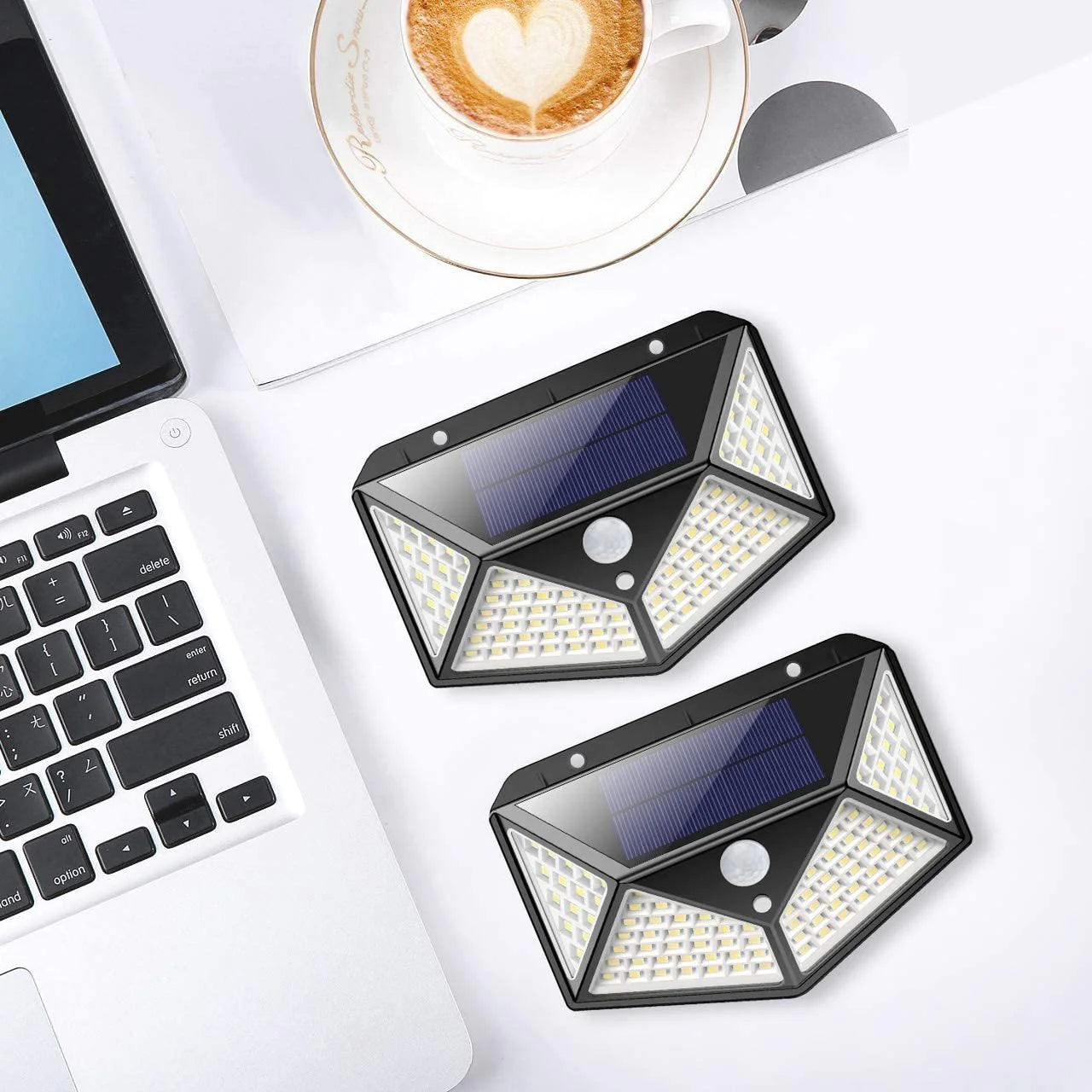 Set de 4 lumini solare pentru exterior