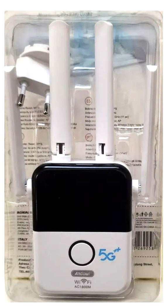 Repetor Wi-Fi de 1800M, 2,4 GHz și 5 GHz