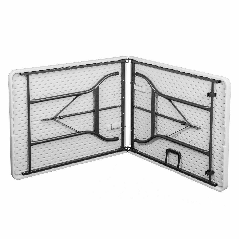 Masă de grădină pliabilă, 180 cm, din rășină dură și oțel, într-o valiză, din HDPE, masă de picnic, plajă, festival, camping
