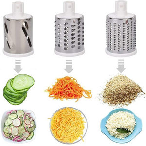 Răzătoare manuală cu trei role interschimbabile