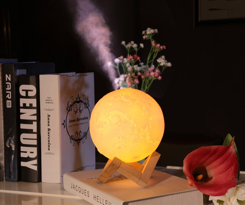 Odorizant de cameră Luna LED ✦ Lampă de noptieră ✦ Atmosferă magică