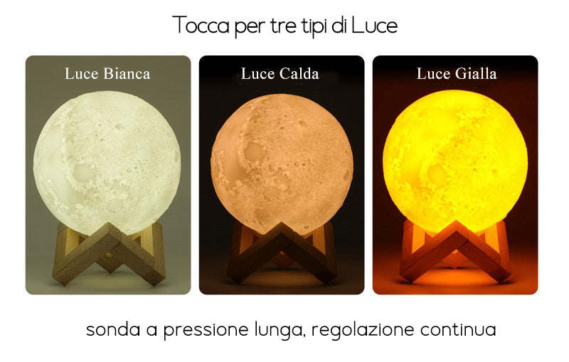Odorizant de cameră Luna LED ✦ Lampă de noptieră ✦ Atmosferă magică