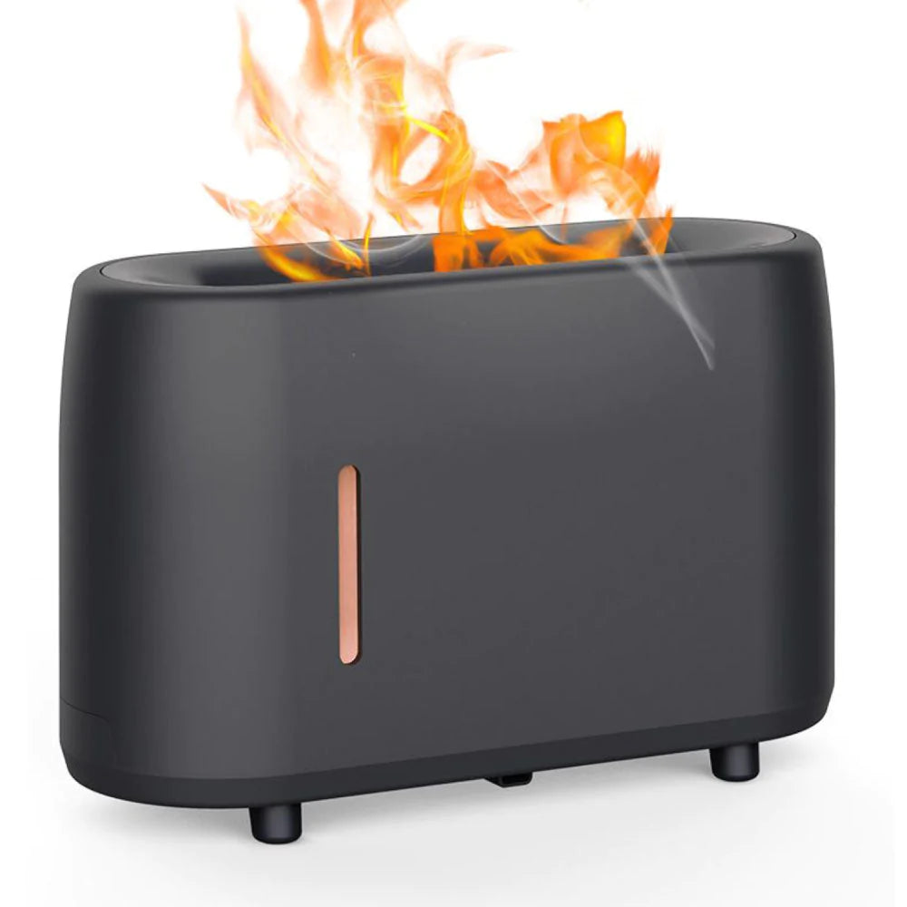 Difuzor de arome cu efect de flacără LED