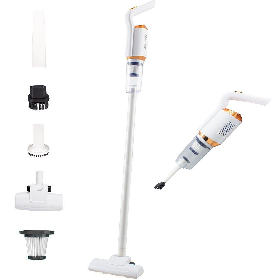 Electric cordless portable vacuum cleaner