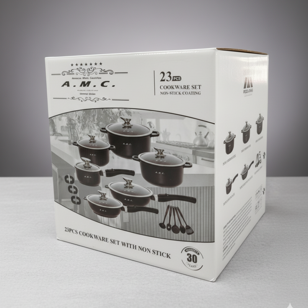 Set Pentole Antiaderenti ad Induzione A.M.C. 23 Pezzi 🥘