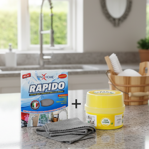 Kit Curățare Lavetă Rapidă + Cek Stone CADOU