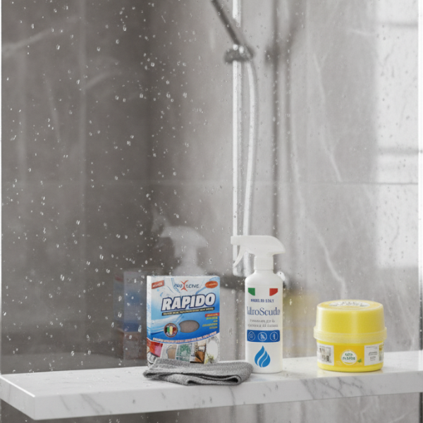 Kit Pulizia Panno Rapido + Cek Stone 500G + Idroscudo