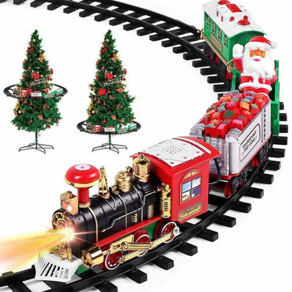 Trenino albero di natale, trenino di babbo natale