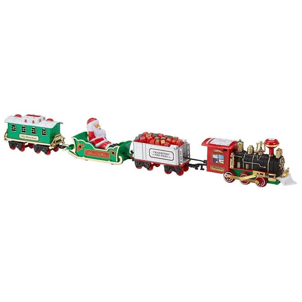 Trenino albero di natale, trenino di babbo natale